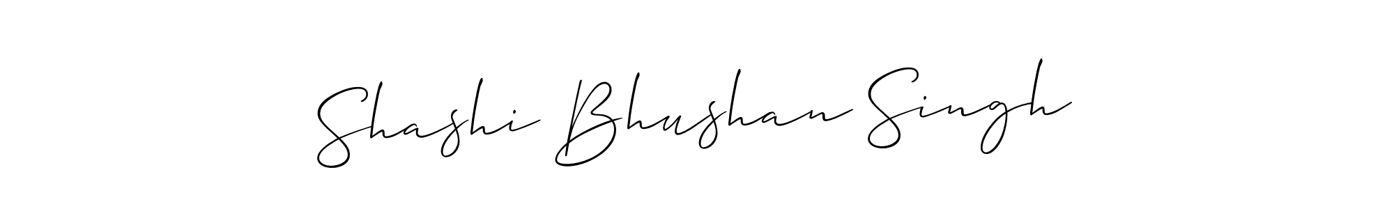 if you are searching for the best signature style for your name Shashi Bhushan Singh. so please give up your signature search. here we have designed multiple signature styles  using Allison_Script. Shashi Bhushan Singh signature style 2 images and pictures png