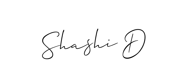 Create a beautiful signature design for name Shashi D. With this signature (Allison_Script) fonts, you can make a handwritten signature for free. Shashi D signature style 2 images and pictures png