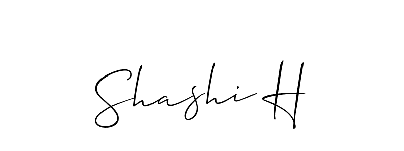 Best and Professional Signature Style for Shashi H. Allison_Script Best Signature Style Collection. Shashi H signature style 2 images and pictures png