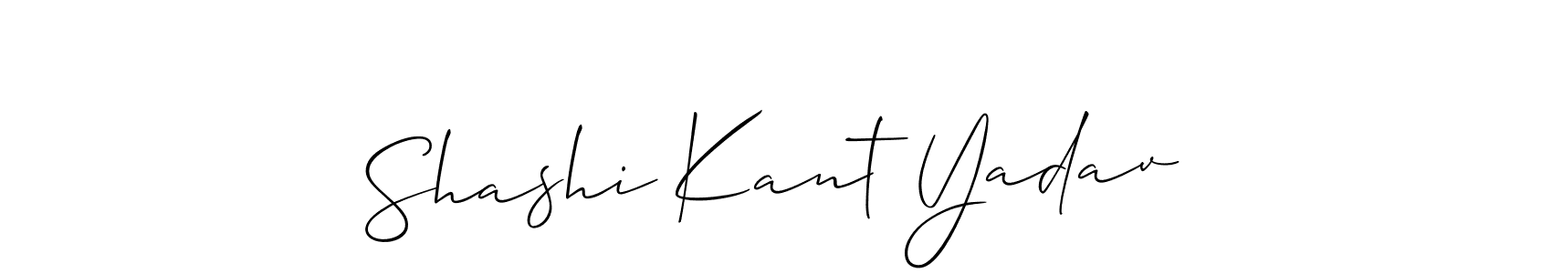 Create a beautiful signature design for name Shashi Kant Yadav. With this signature (Allison_Script) fonts, you can make a handwritten signature for free. Shashi Kant Yadav signature style 2 images and pictures png