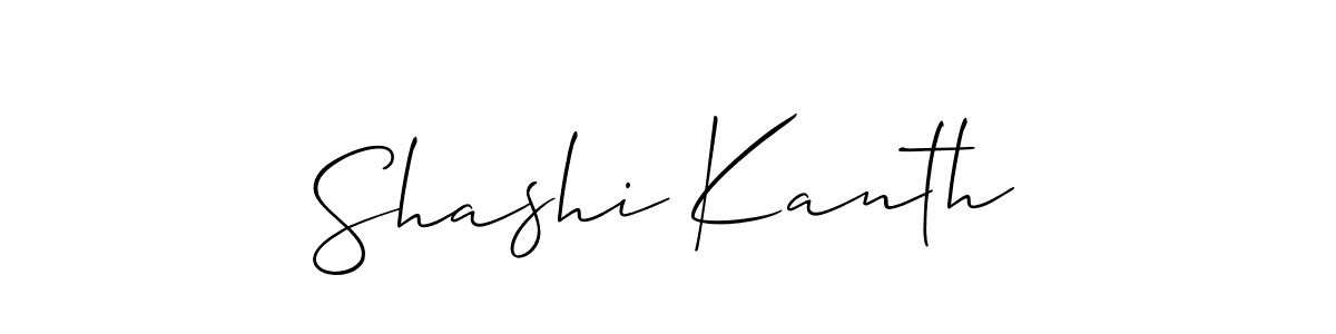 You should practise on your own different ways (Allison_Script) to write your name (Shashi Kanth) in signature. don't let someone else do it for you. Shashi Kanth signature style 2 images and pictures png