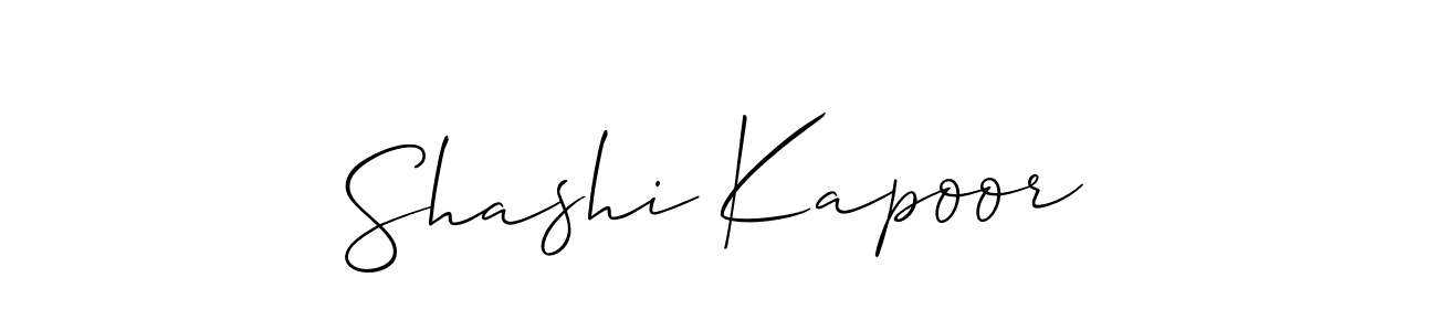 Create a beautiful signature design for name Shashi Kapoor. With this signature (Allison_Script) fonts, you can make a handwritten signature for free. Shashi Kapoor signature style 2 images and pictures png