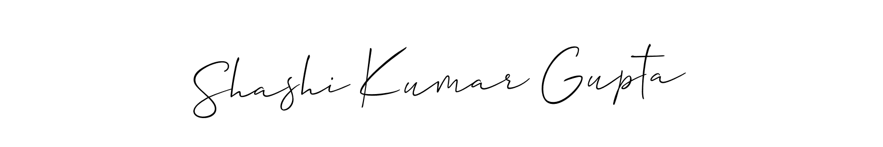 This is the best signature style for the Shashi Kumar Gupta name. Also you like these signature font (Allison_Script). Mix name signature. Shashi Kumar Gupta signature style 2 images and pictures png