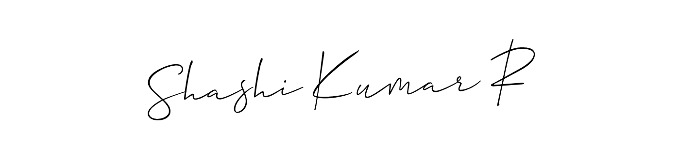 Once you've used our free online signature maker to create your best signature Allison_Script style, it's time to enjoy all of the benefits that Shashi Kumar R name signing documents. Shashi Kumar R signature style 2 images and pictures png