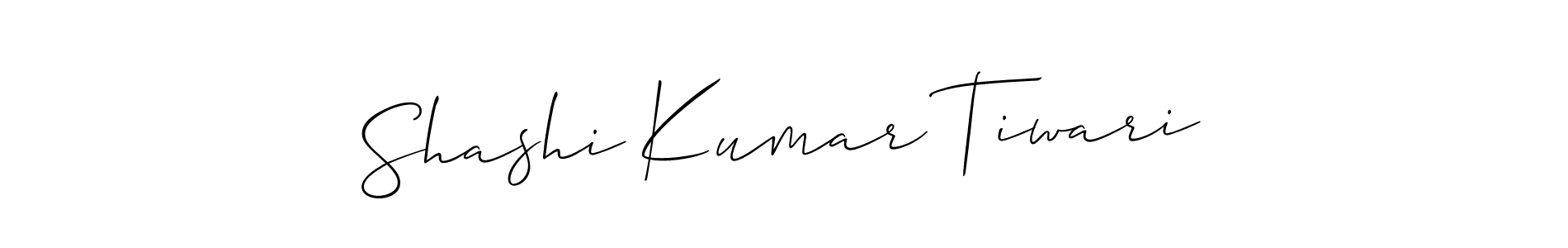 Use a signature maker to create a handwritten signature online. With this signature software, you can design (Allison_Script) your own signature for name Shashi Kumar Tiwari. Shashi Kumar Tiwari signature style 2 images and pictures png