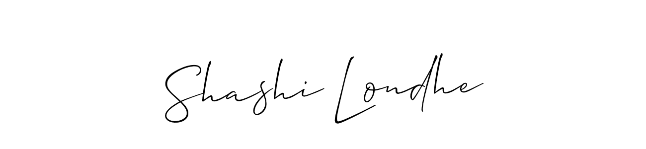 Once you've used our free online signature maker to create your best signature Allison_Script style, it's time to enjoy all of the benefits that Shashi Londhe name signing documents. Shashi Londhe signature style 2 images and pictures png