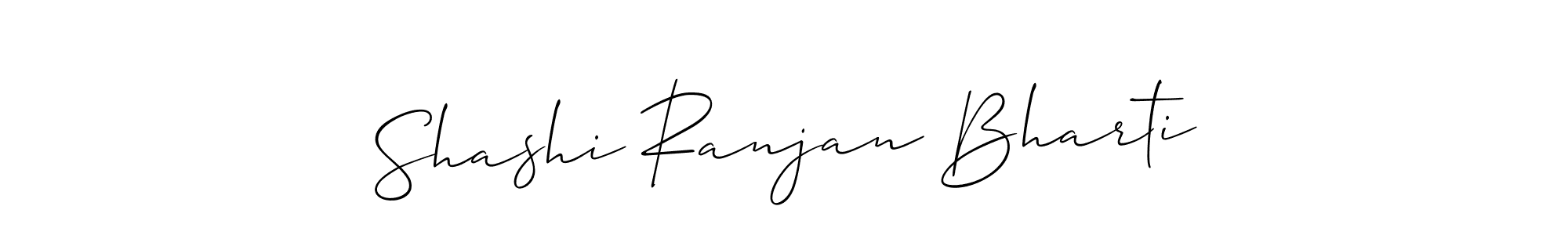 Create a beautiful signature design for name Shashi Ranjan Bharti. With this signature (Allison_Script) fonts, you can make a handwritten signature for free. Shashi Ranjan Bharti signature style 2 images and pictures png