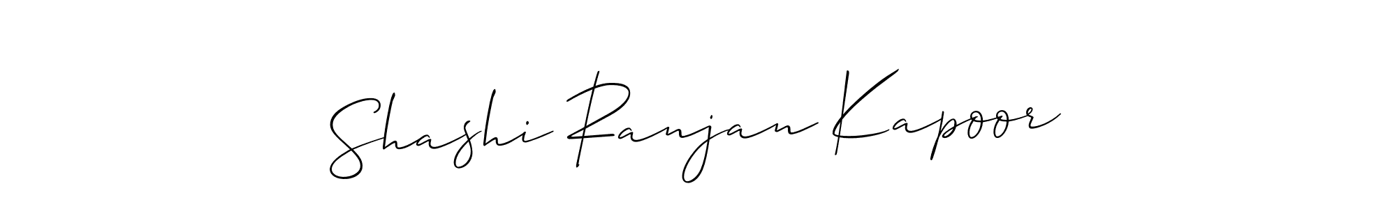 Create a beautiful signature design for name Shashi Ranjan Kapoor. With this signature (Allison_Script) fonts, you can make a handwritten signature for free. Shashi Ranjan Kapoor signature style 2 images and pictures png