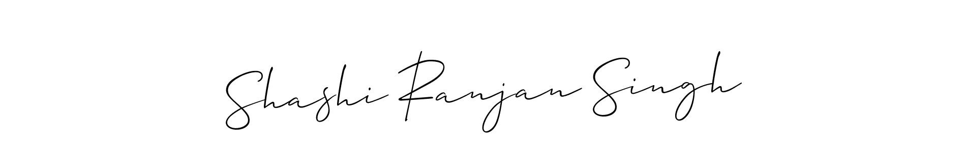 Create a beautiful signature design for name Shashi Ranjan Singh. With this signature (Allison_Script) fonts, you can make a handwritten signature for free. Shashi Ranjan Singh signature style 2 images and pictures png