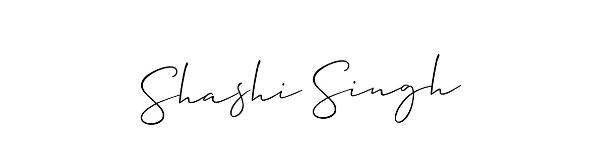 How to make Shashi Singh signature? Allison_Script is a professional autograph style. Create handwritten signature for Shashi Singh name. Shashi Singh signature style 2 images and pictures png