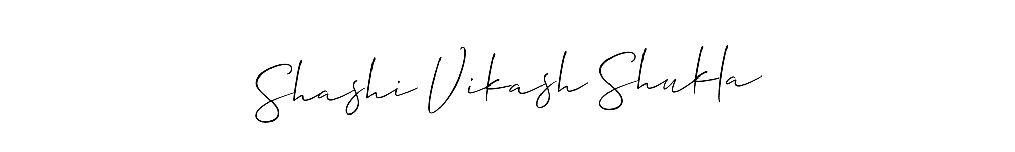 The best way (Allison_Script) to make a short signature is to pick only two or three words in your name. The name Shashi Vikash Shukla include a total of six letters. For converting this name. Shashi Vikash Shukla signature style 2 images and pictures png