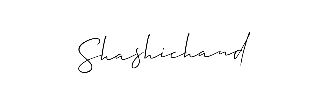 How to make Shashichand signature? Allison_Script is a professional autograph style. Create handwritten signature for Shashichand name. Shashichand signature style 2 images and pictures png