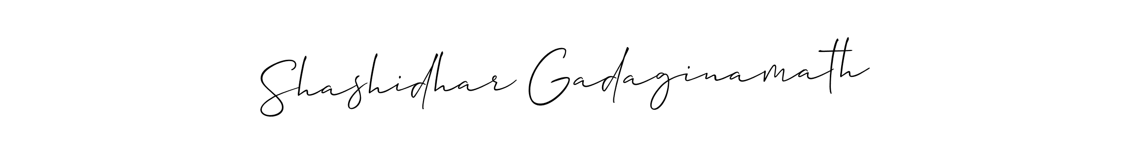 Create a beautiful signature design for name Shashidhar Gadaginamath. With this signature (Allison_Script) fonts, you can make a handwritten signature for free. Shashidhar Gadaginamath signature style 2 images and pictures png