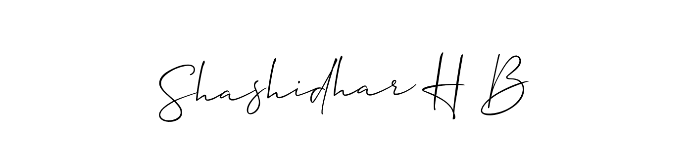Once you've used our free online signature maker to create your best signature Allison_Script style, it's time to enjoy all of the benefits that Shashidhar H B name signing documents. Shashidhar H B signature style 2 images and pictures png