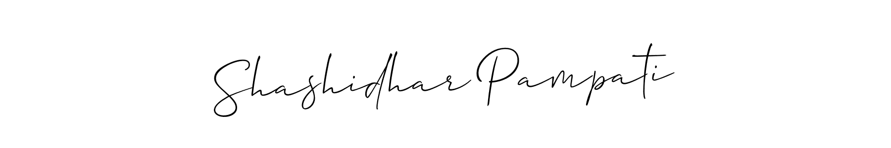 Similarly Allison_Script is the best handwritten signature design. Signature creator online .You can use it as an online autograph creator for name Shashidhar Pampati. Shashidhar Pampati signature style 2 images and pictures png