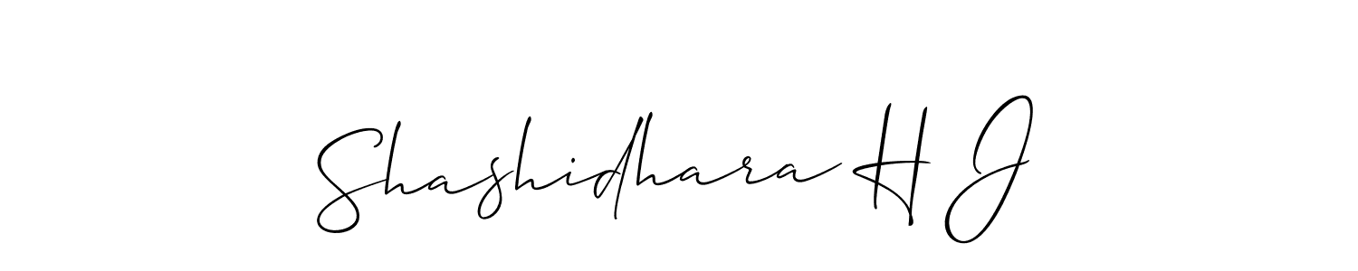 Shashidhara H J stylish signature style. Best Handwritten Sign (Allison_Script) for my name. Handwritten Signature Collection Ideas for my name Shashidhara H J. Shashidhara H J signature style 2 images and pictures png