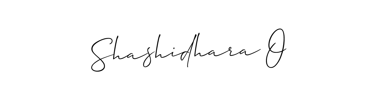Design your own signature with our free online signature maker. With this signature software, you can create a handwritten (Allison_Script) signature for name Shashidhara O. Shashidhara O signature style 2 images and pictures png