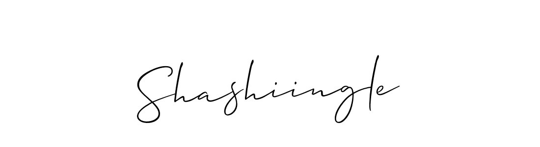 Use a signature maker to create a handwritten signature online. With this signature software, you can design (Allison_Script) your own signature for name Shashiingle. Shashiingle signature style 2 images and pictures png