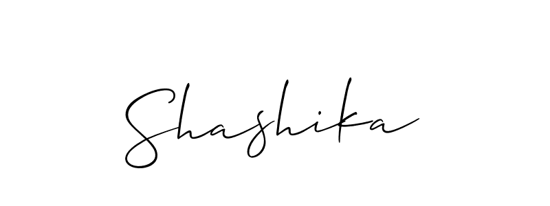 Shashika stylish signature style. Best Handwritten Sign (Allison_Script) for my name. Handwritten Signature Collection Ideas for my name Shashika. Shashika signature style 2 images and pictures png