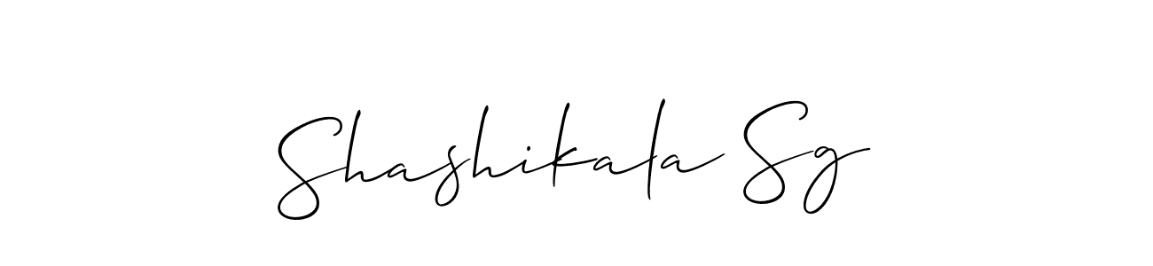 Make a beautiful signature design for name Shashikala Sg. Use this online signature maker to create a handwritten signature for free. Shashikala Sg signature style 2 images and pictures png