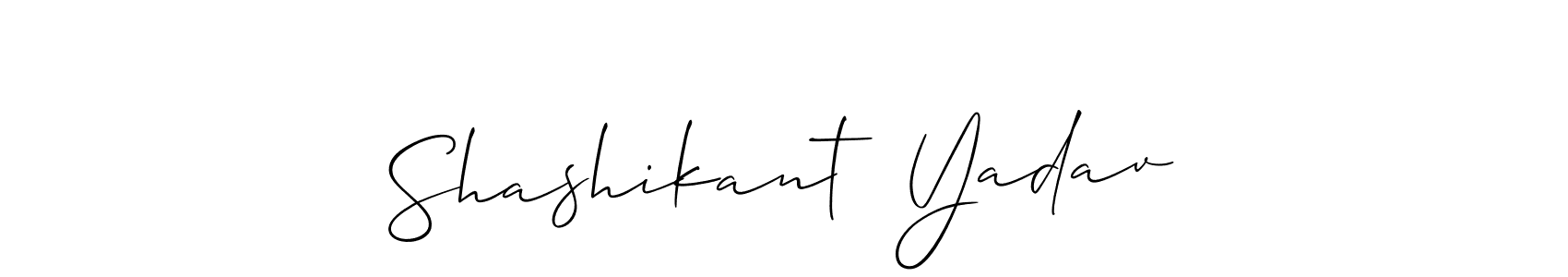 Use a signature maker to create a handwritten signature online. With this signature software, you can design (Allison_Script) your own signature for name Shashikant  Yadav. Shashikant  Yadav signature style 2 images and pictures png
