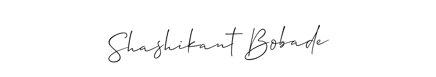 Design your own signature with our free online signature maker. With this signature software, you can create a handwritten (Allison_Script) signature for name Shashikant Bobade. Shashikant Bobade signature style 2 images and pictures png
