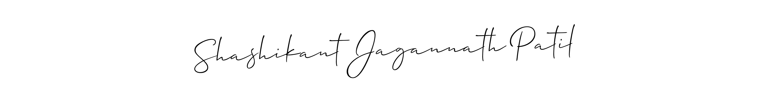 Shashikant Jagannath Patil stylish signature style. Best Handwritten Sign (Allison_Script) for my name. Handwritten Signature Collection Ideas for my name Shashikant Jagannath Patil. Shashikant Jagannath Patil signature style 2 images and pictures png