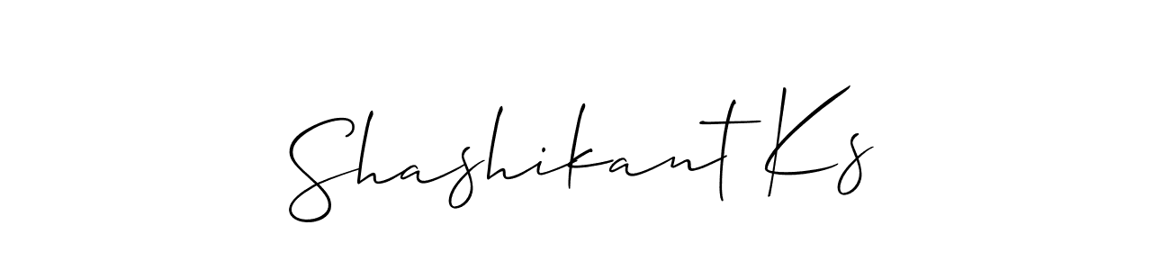 Shashikant Ks stylish signature style. Best Handwritten Sign (Allison_Script) for my name. Handwritten Signature Collection Ideas for my name Shashikant Ks. Shashikant Ks signature style 2 images and pictures png