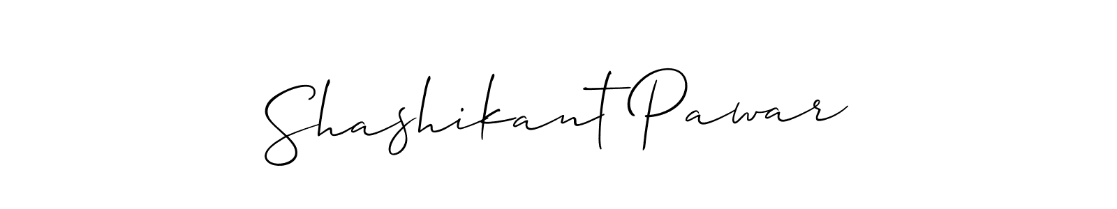 The best way (Allison_Script) to make a short signature is to pick only two or three words in your name. The name Shashikant Pawar include a total of six letters. For converting this name. Shashikant Pawar signature style 2 images and pictures png