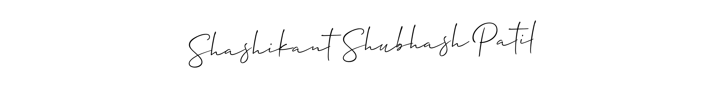 How to make Shashikant Shubhash Patil name signature. Use Allison_Script style for creating short signs online. This is the latest handwritten sign. Shashikant Shubhash Patil signature style 2 images and pictures png