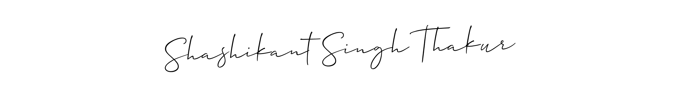 Use a signature maker to create a handwritten signature online. With this signature software, you can design (Allison_Script) your own signature for name Shashikant Singh Thakur. Shashikant Singh Thakur signature style 2 images and pictures png