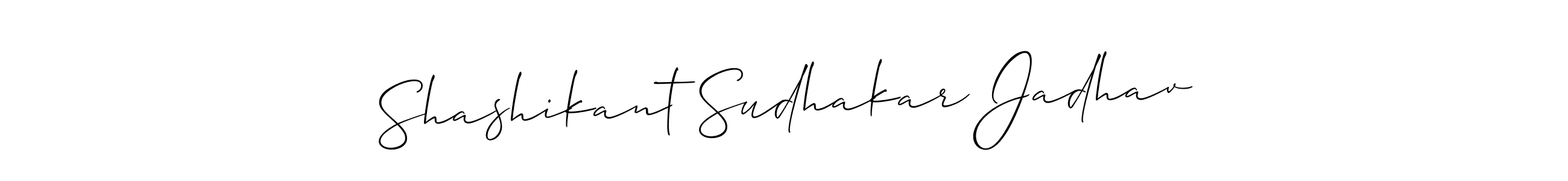 How to Draw Shashikant Sudhakar Jadhav signature style? Allison_Script is a latest design signature styles for name Shashikant Sudhakar Jadhav. Shashikant Sudhakar Jadhav signature style 2 images and pictures png