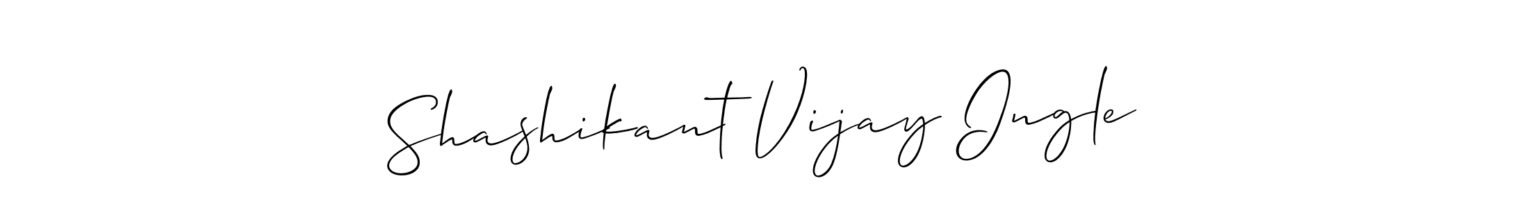 Similarly Allison_Script is the best handwritten signature design. Signature creator online .You can use it as an online autograph creator for name Shashikant Vijay Ingle. Shashikant Vijay Ingle signature style 2 images and pictures png