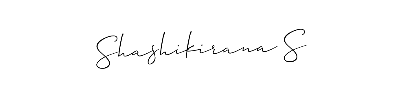 Also we have Shashikirana S name is the best signature style. Create professional handwritten signature collection using Allison_Script autograph style. Shashikirana S signature style 2 images and pictures png