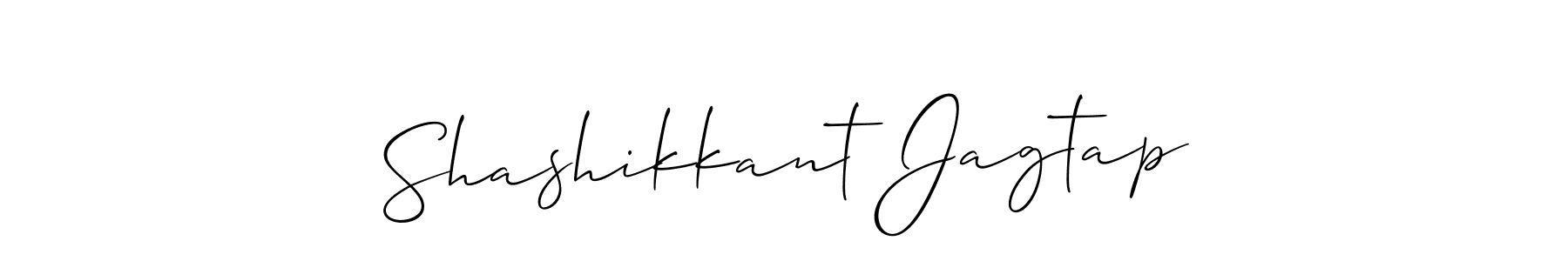 It looks lik you need a new signature style for name Shashikkant Jagtap. Design unique handwritten (Allison_Script) signature with our free signature maker in just a few clicks. Shashikkant Jagtap signature style 2 images and pictures png
