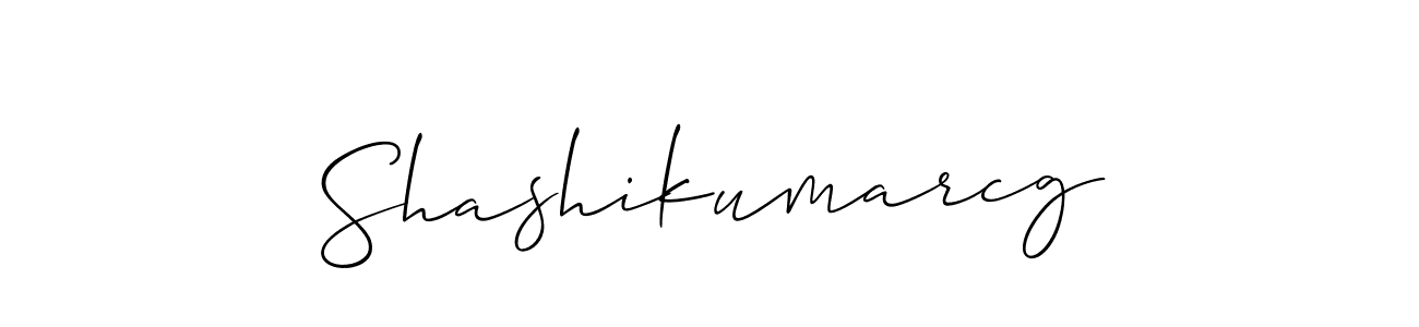 Make a beautiful signature design for name Shashikumarcg. With this signature (Allison_Script) style, you can create a handwritten signature for free. Shashikumarcg signature style 2 images and pictures png