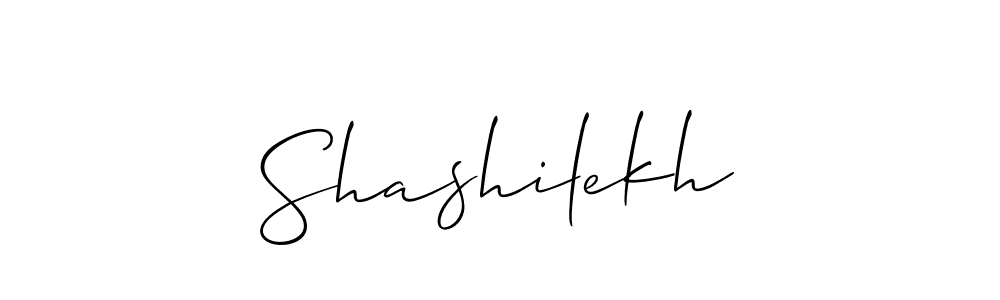 It looks lik you need a new signature style for name Shashilekh. Design unique handwritten (Allison_Script) signature with our free signature maker in just a few clicks. Shashilekh signature style 2 images and pictures png