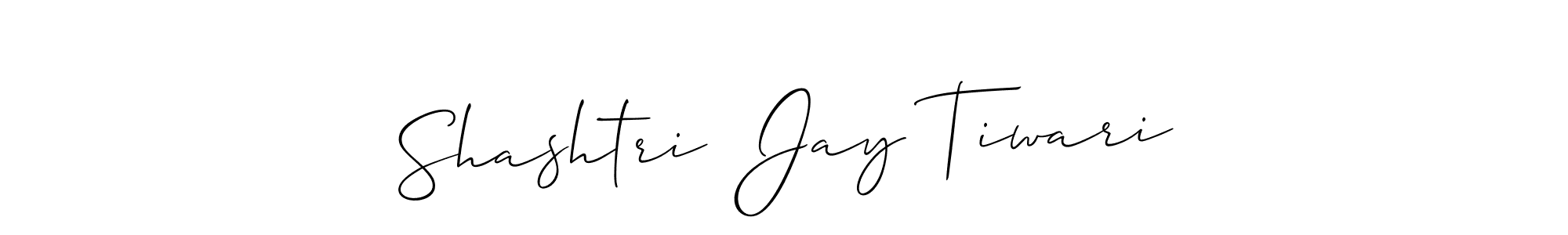 Similarly Allison_Script is the best handwritten signature design. Signature creator online .You can use it as an online autograph creator for name Shashtri  Jay Tiwari. Shashtri  Jay Tiwari signature style 2 images and pictures png