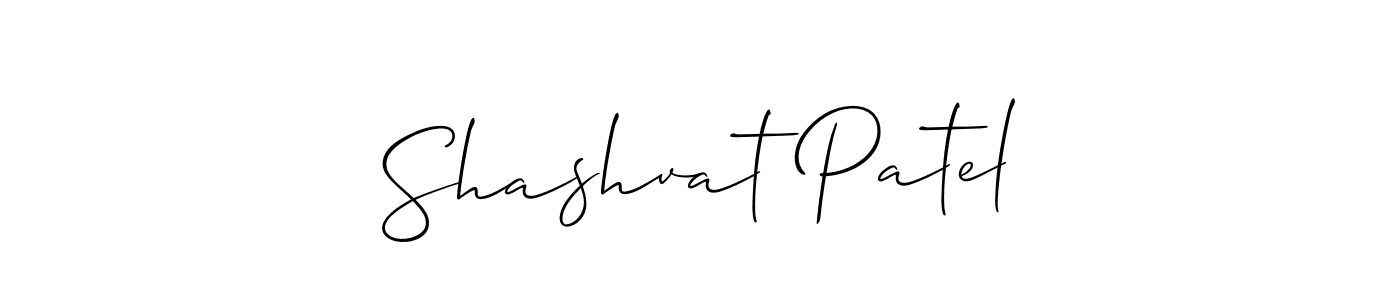 Also You can easily find your signature by using the search form. We will create Shashvat Patel name handwritten signature images for you free of cost using Allison_Script sign style. Shashvat Patel signature style 2 images and pictures png