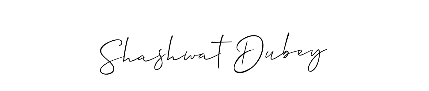 Shashwat Dubey stylish signature style. Best Handwritten Sign (Allison_Script) for my name. Handwritten Signature Collection Ideas for my name Shashwat Dubey. Shashwat Dubey signature style 2 images and pictures png