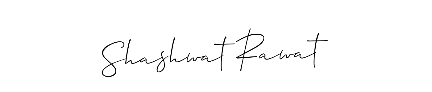 if you are searching for the best signature style for your name Shashwat Rawat. so please give up your signature search. here we have designed multiple signature styles  using Allison_Script. Shashwat Rawat signature style 2 images and pictures png