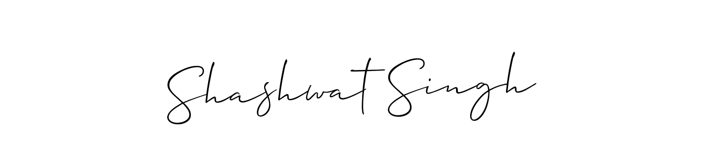 Make a beautiful signature design for name Shashwat Singh. With this signature (Allison_Script) style, you can create a handwritten signature for free. Shashwat Singh signature style 2 images and pictures png