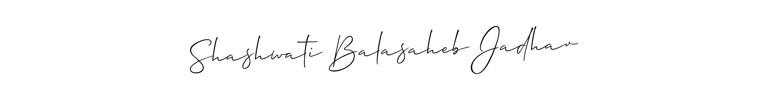 You can use this online signature creator to create a handwritten signature for the name Shashwati Balasaheb Jadhav. This is the best online autograph maker. Shashwati Balasaheb Jadhav signature style 2 images and pictures png