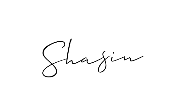 You should practise on your own different ways (Allison_Script) to write your name (Shasin) in signature. don't let someone else do it for you. Shasin signature style 2 images and pictures png
