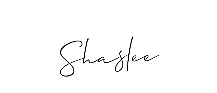 Allison_Script is a professional signature style that is perfect for those who want to add a touch of class to their signature. It is also a great choice for those who want to make their signature more unique. Get Shaslee name to fancy signature for free. Shaslee signature style 2 images and pictures png