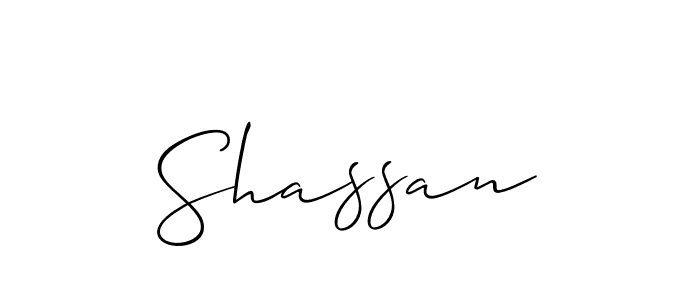 Also You can easily find your signature by using the search form. We will create Shassan name handwritten signature images for you free of cost using Allison_Script sign style. Shassan signature style 2 images and pictures png