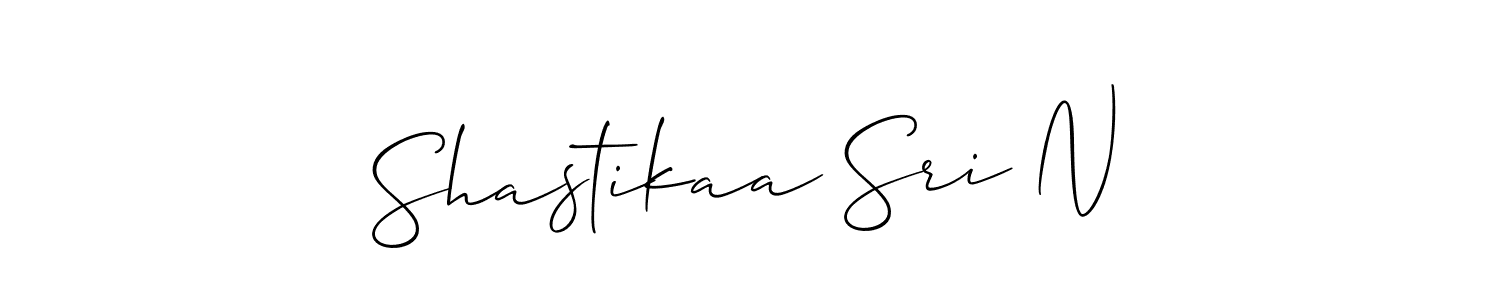 Shastikaa Sri N stylish signature style. Best Handwritten Sign (Allison_Script) for my name. Handwritten Signature Collection Ideas for my name Shastikaa Sri N. Shastikaa Sri N signature style 2 images and pictures png