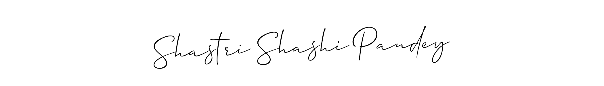You can use this online signature creator to create a handwritten signature for the name Shastri Shashi Pandey. This is the best online autograph maker. Shastri Shashi Pandey signature style 2 images and pictures png