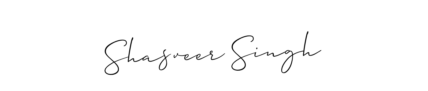 Also we have Shasveer Singh name is the best signature style. Create professional handwritten signature collection using Allison_Script autograph style. Shasveer Singh signature style 2 images and pictures png