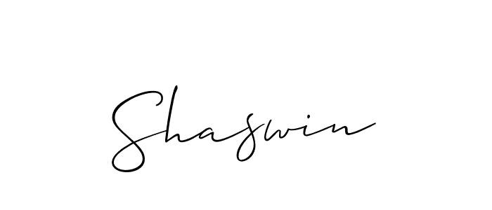 Shaswin stylish signature style. Best Handwritten Sign (Allison_Script) for my name. Handwritten Signature Collection Ideas for my name Shaswin. Shaswin signature style 2 images and pictures png